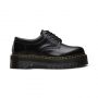 Dr. Martens 8053 Leather Platform Casual Shoes in Black Polished Smooth