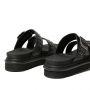 Dr. Martens Myles Leather Buckle Slide Sandals in Black