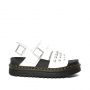 Dr. Martens Voss Leather Studded Sandals in White