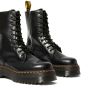 Dr. Martens Jadon Hi Smooth Leather Platform Boots in Black Polished Smooth