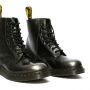 Dr. Martens 1460 Pascal Metallic Leather Lace Up Boots in Metallic Silver