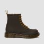 Dr. Martens Junior 1460 Wildhorse Leather Lace Up Boots in Dark Brown Wildhorse Lamper