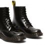 Dr. Martens 1460 Women's Arcadia Leather Lace Up Boots in Silver