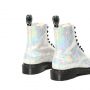 Dr. Martens 1460 Pascal Snake Metallic Suede Boots in White