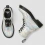 Dr. Martens 1460 Pascal Snake Metallic Suede Boots in White
