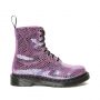 Dr. Martens 1460 Pascal Snake Metallic Suede Boots in Purple