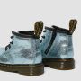 Dr. Martens Infant 1460 Crinkle Metallic Boots in Blue