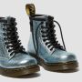 Dr. Martens Toddler 1460 Crinkle Metallic Boots in Blue