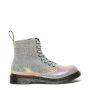 Dr. Martens Youth 1460 Pascal Iridescent Lace Up Boots in Rainbow