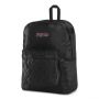 JanSport Super FX Backpack in Black Satin Diamond Quilting