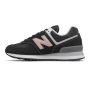 New Balance Women's 574 in Black/Oyster Pink