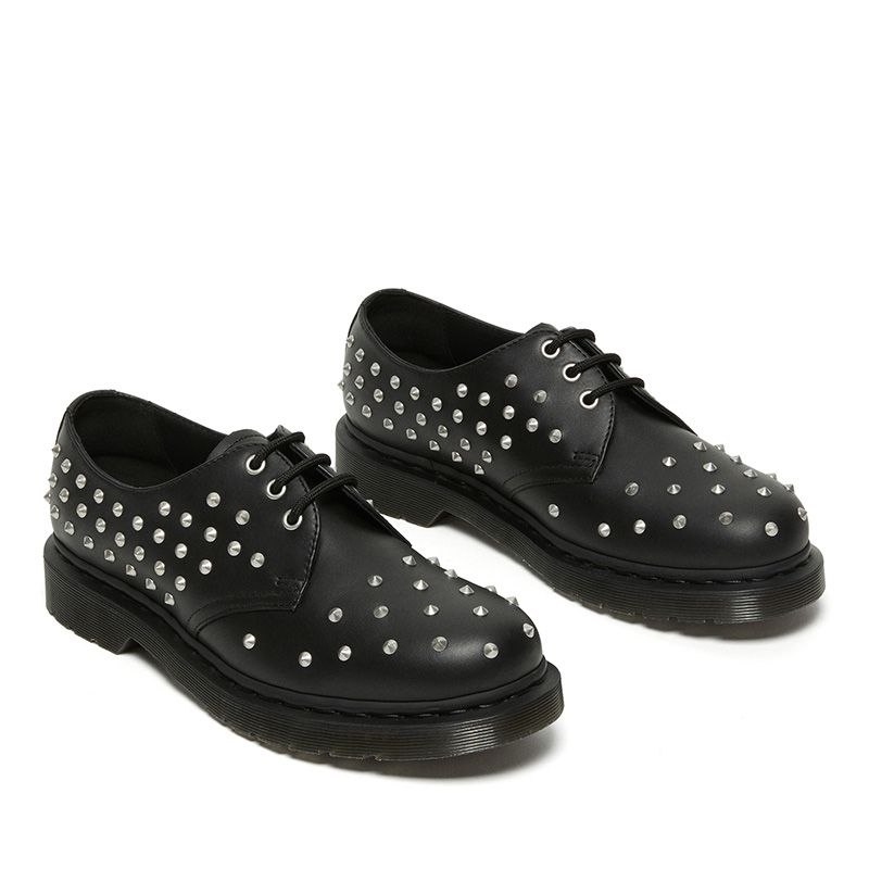 1461 leather studded oxford shoes