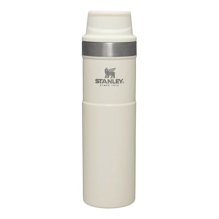 Stanley Classic Trigger-Action Travel Mug | 20 Oz in Cream Gloss