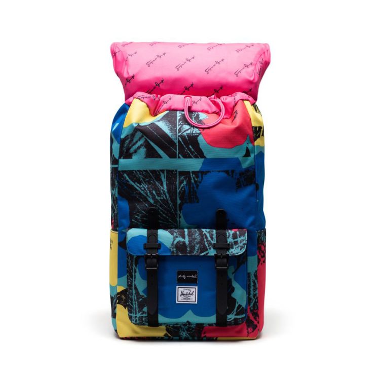 Herschel Little America Backpack in Flowers NEON Canada