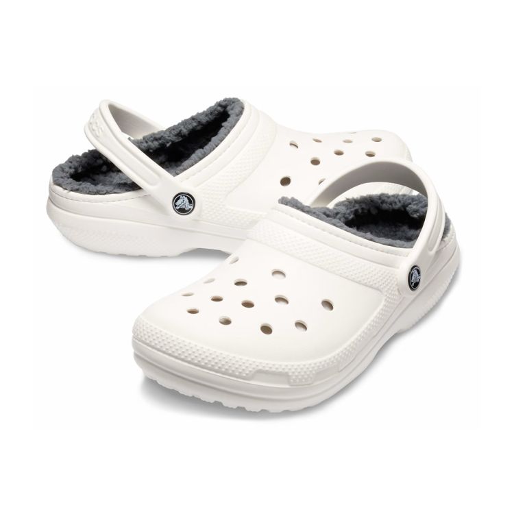 Gray lined crocs online