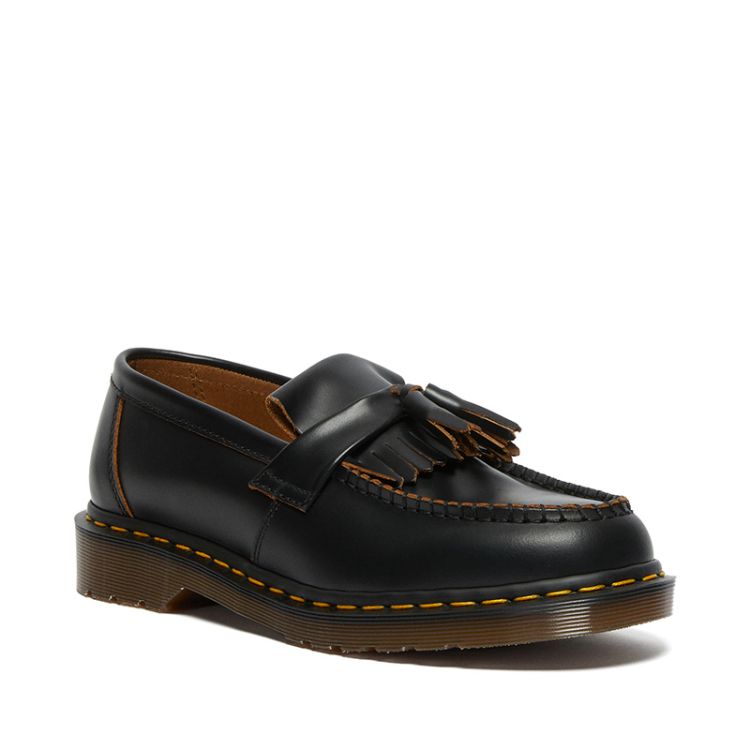 Dr. Martens Vintage Adrian Tassel Loafers in Black | NEON Canada