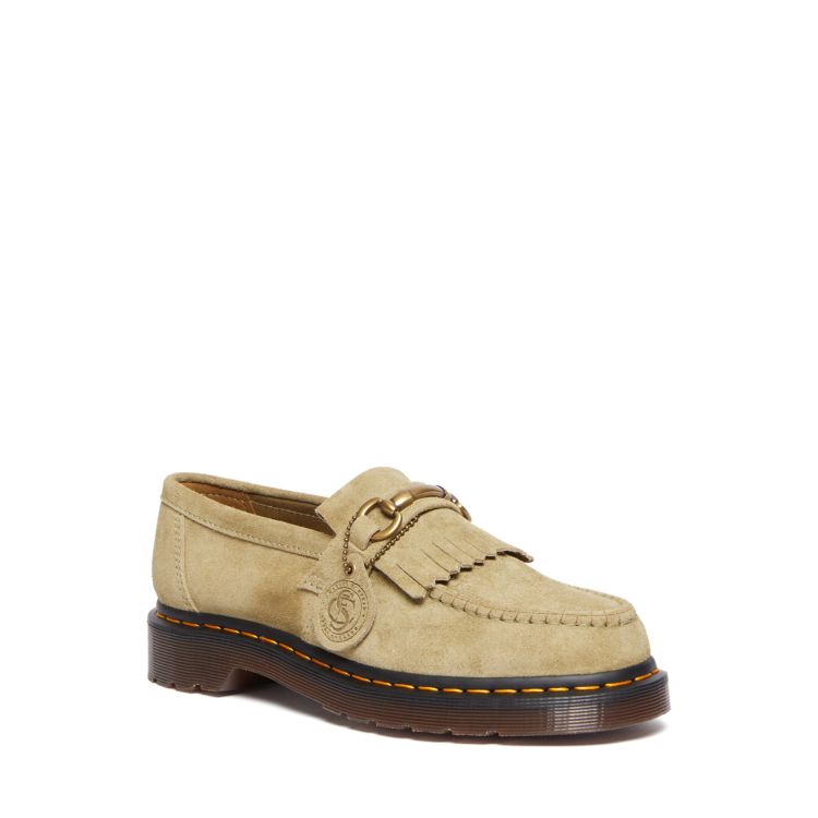 Dr. Martens Adrian Snaffle Desert Oasis Suede Loafers in Pale