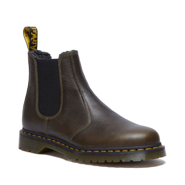 Dr. Martens 2976 Women's Leather Grizzly Chelsea Boots in Olive | NEON  Canada