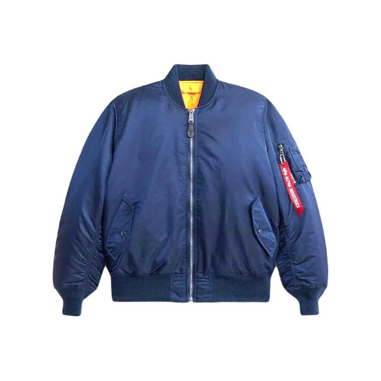 Alpha Industries MA-1 Bomber Jacket (Heritage) in Replica Blue