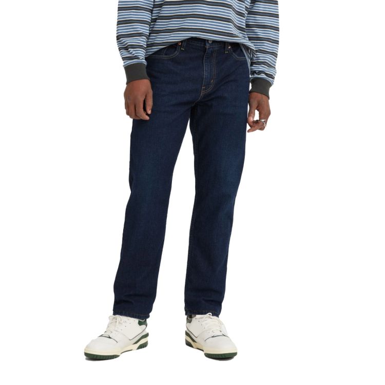 Levi's Classic 502 Regular Taper Stretch Denim Jeans in Burgundy Men's Size  34